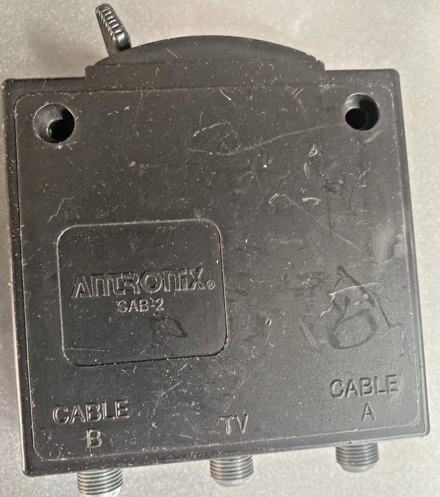 Coaxial A/B Switch A/V Video Selector - Used