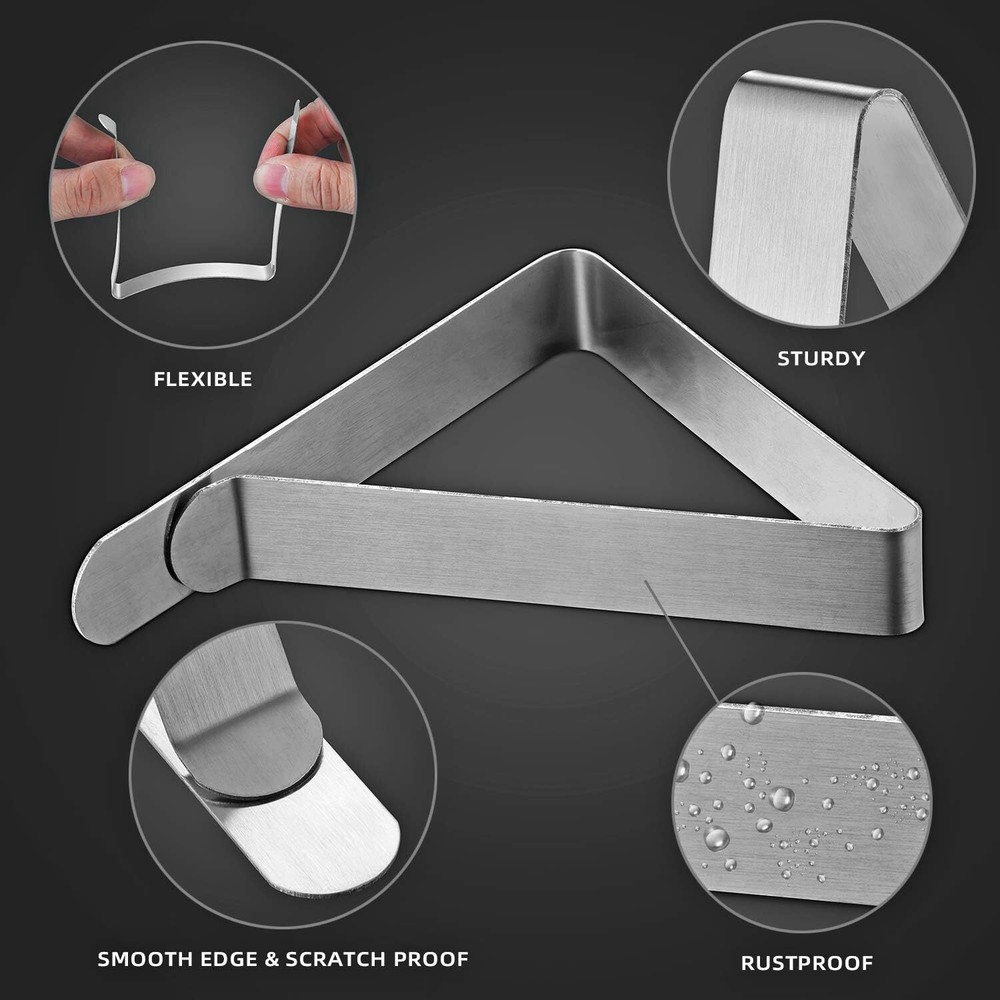ozozo Tablecloth Clips - for 12 Pack S( 1~1.7inch)