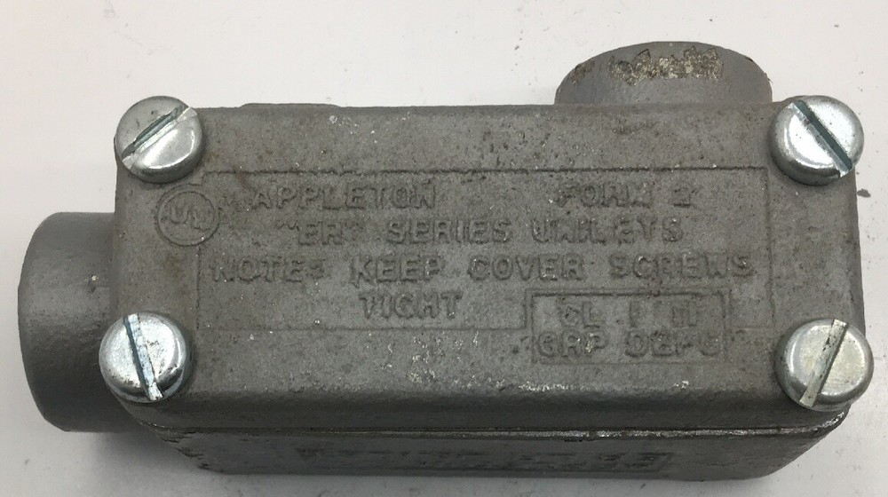 ERLR75 APPLETON EXPLOSIONPROOF DUST-IGNITION 90 DEG 3/4-INCHCH HUB SIDE ACCESS O