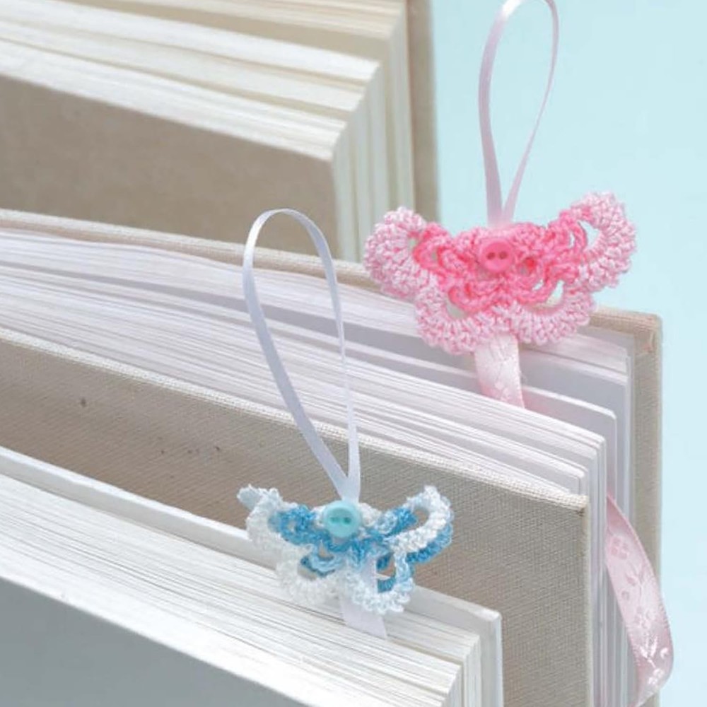 Leisure Arts Crochet Thread Bookmarks Book Multi Color