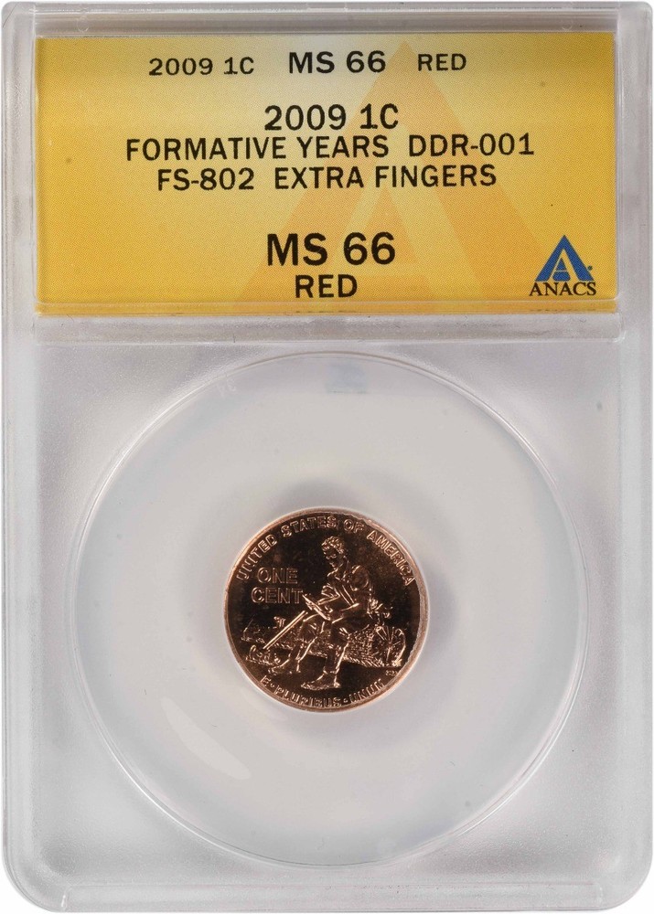 2009 Lincoln Cent Formative Years DDR FS-802 MS66RD ANACS