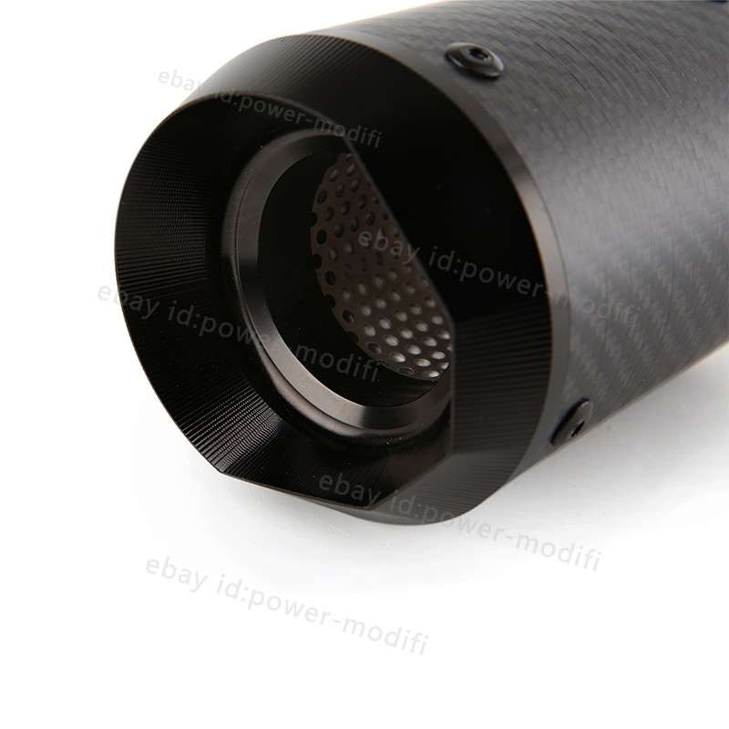 38-51mm Universal Motorcycle Exhaust Mufflers Pipe Carbon Tips For Yamaha Suzuki