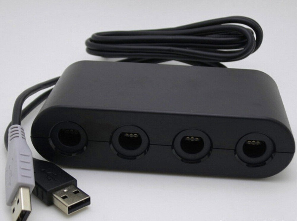 Controller Adapter for Nintendo GameCube to Switch & Wii U & PC Converter 4-Port