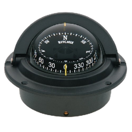 Ritchie Navigations Voyager Flush-Mount Combi Dial Compass - Black