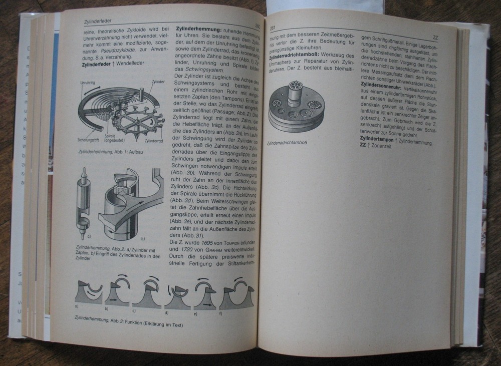 German Book Clock WATCH Design Construction Technology Assembly timekeeping Old