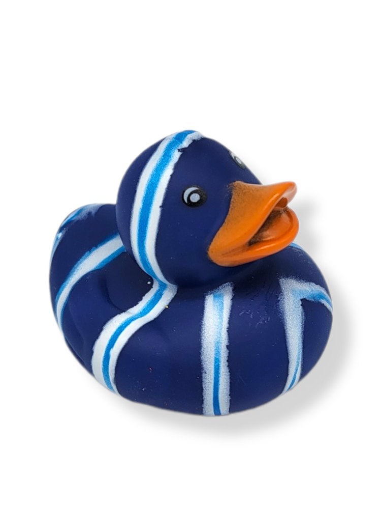 Multi-Color Pattern Rubber Squicky Duckies (2") Standard Size. (12 Pack)