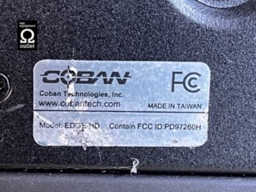 Coban Technologies Security In-Vehicle Video Recording System CPU EDGE HD TESTED