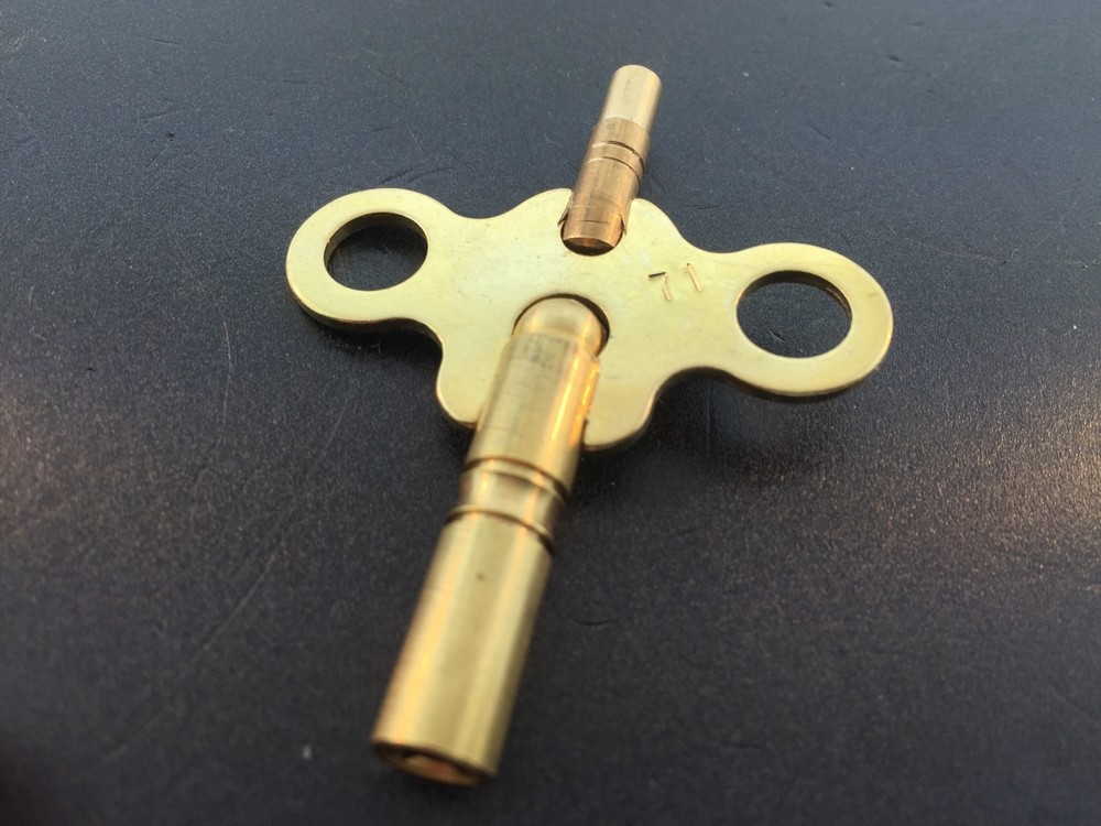 Brass Double End Clock Key Size 7/1