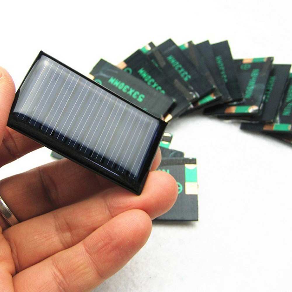 10 Pack Small Solar Panels 5V 30mA Efficient DIY Electronics Power Generation