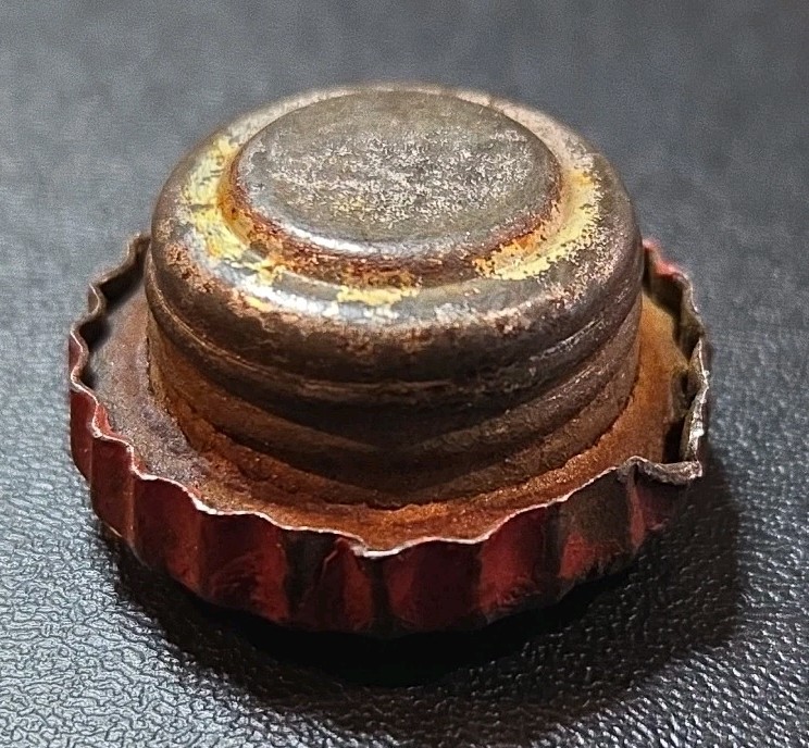 Antique Winged Wheel Lantern Fuel Cap