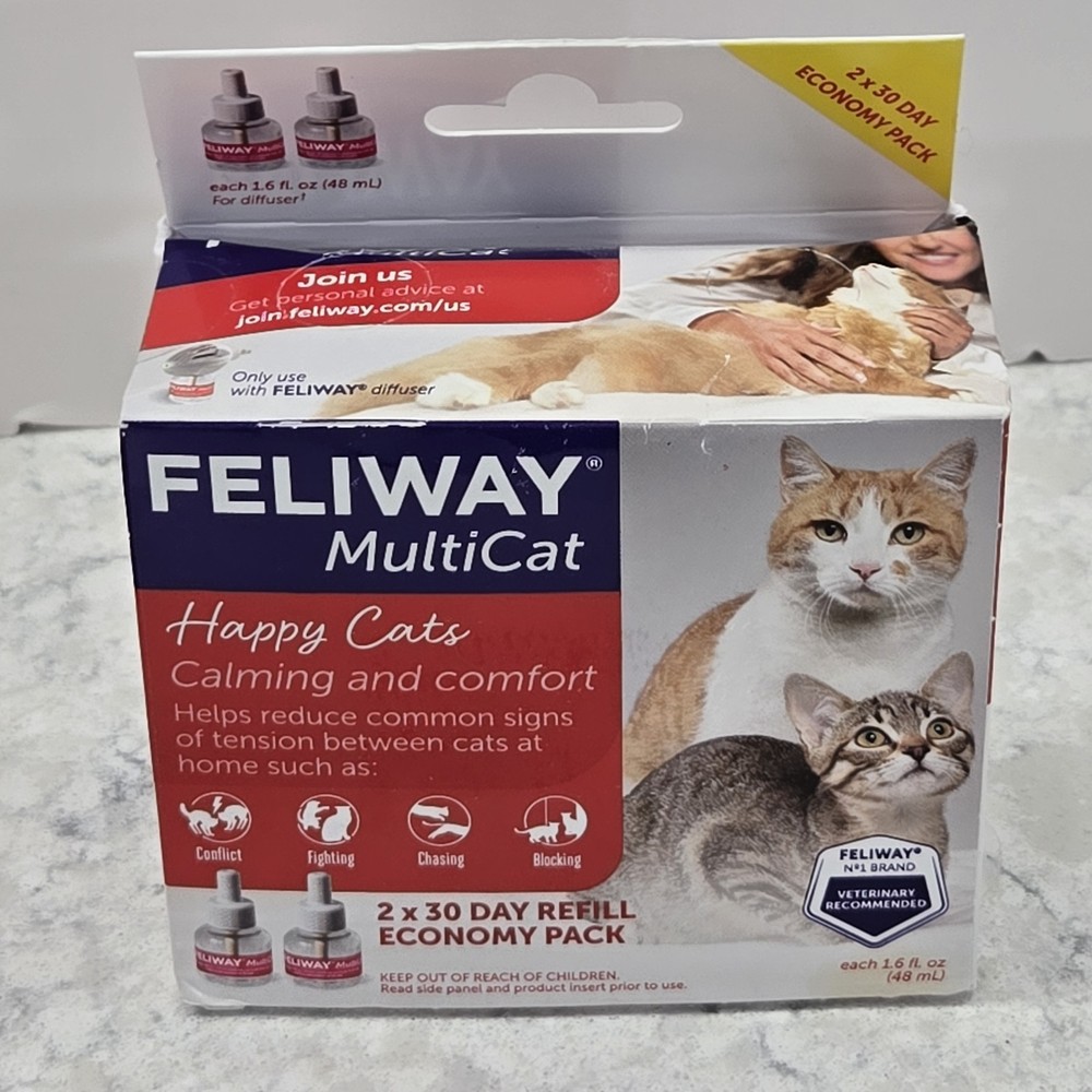 Feliway Multicat Plug In Diffuser Starter Kit Cats Calming Refill With Extras