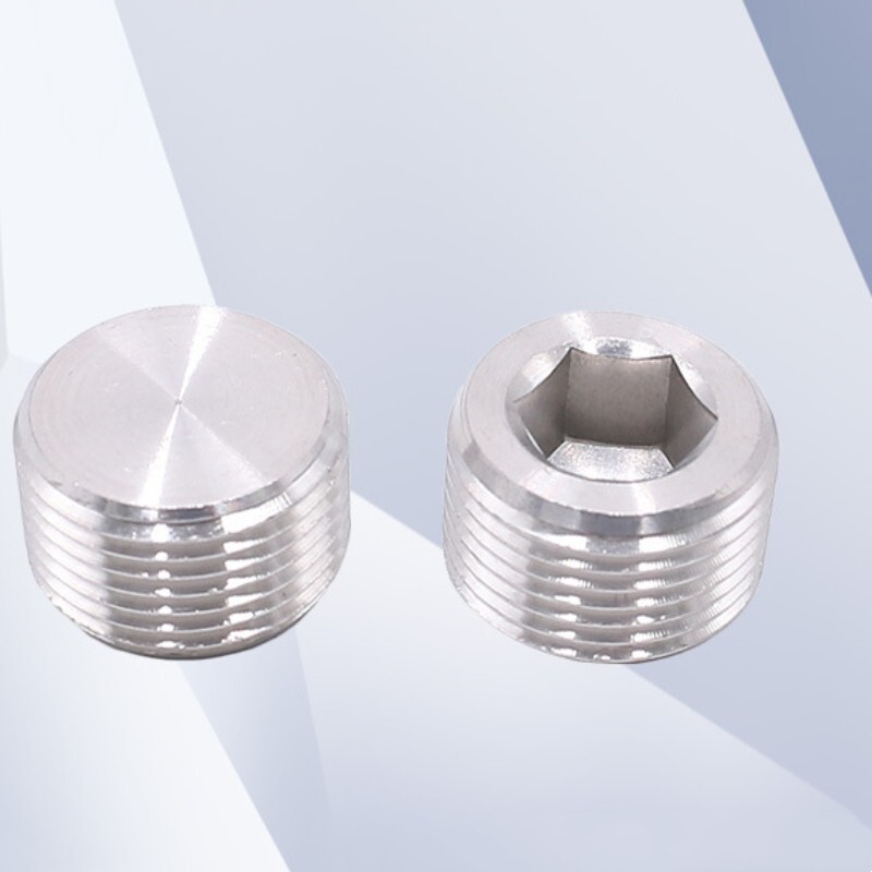 Pipe Fitting - Hex Counter Sunk Plug 1/2NPT Male Socket Pipe Plugs 5Pcs