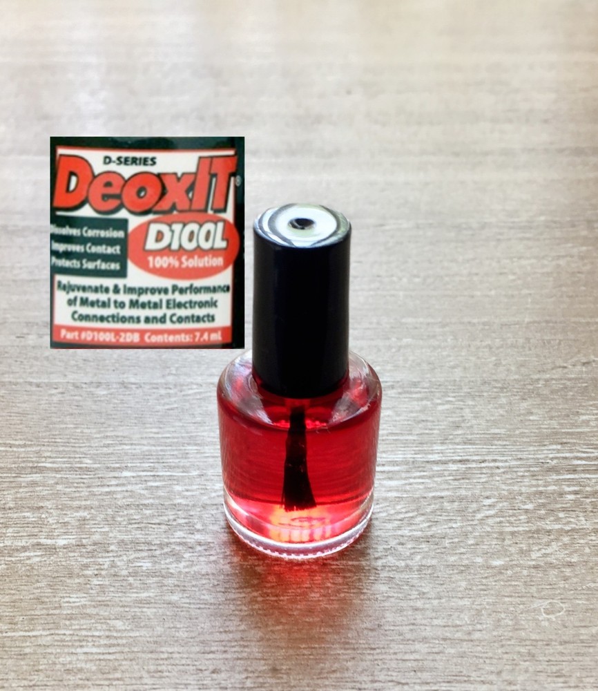 DeoxIT® 100% solution 7mL Brush Applicator D100L CAIG LABS