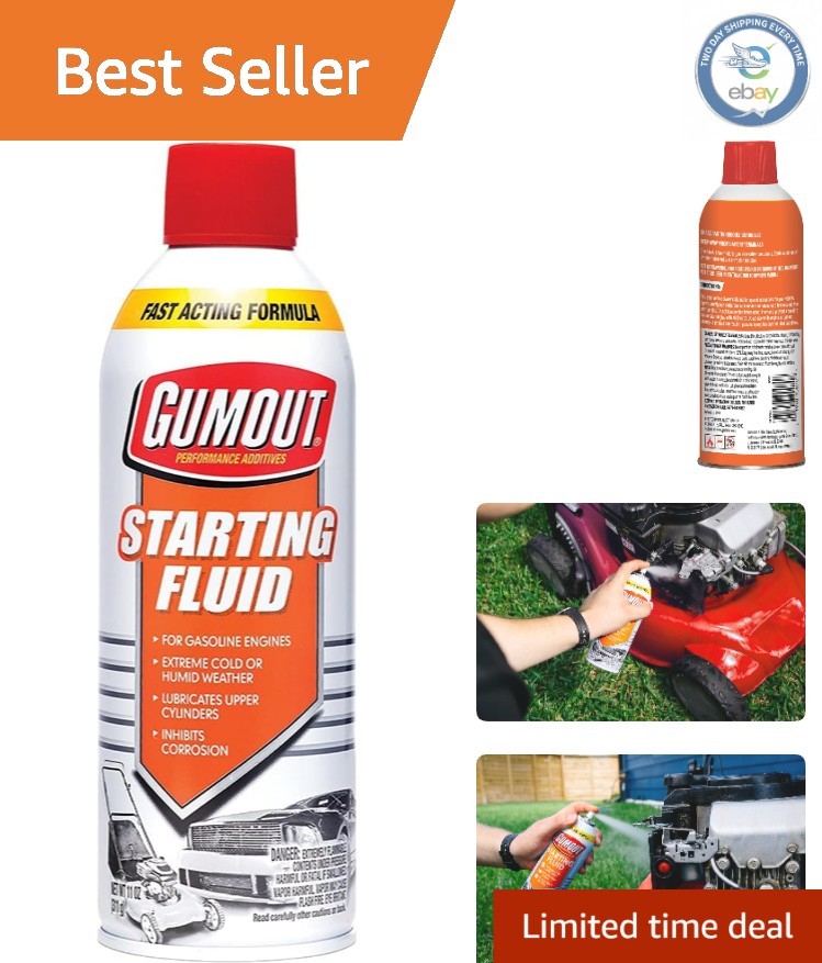 Starting Fluid 11oz - Ultimate Solution for Fast Engine Starts in All Weather