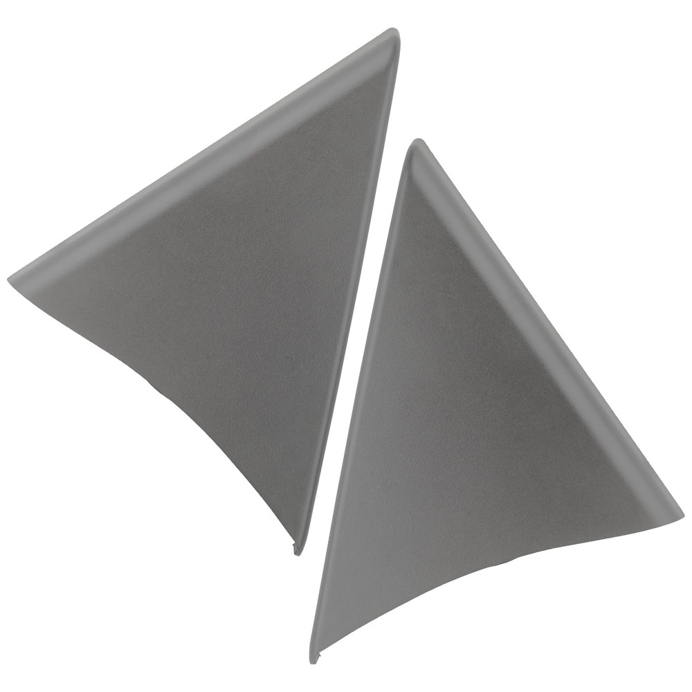 APPERFiT Front Door Upper Trim Panel Triangle Cover (Gray) Size 7.75'', Gray
