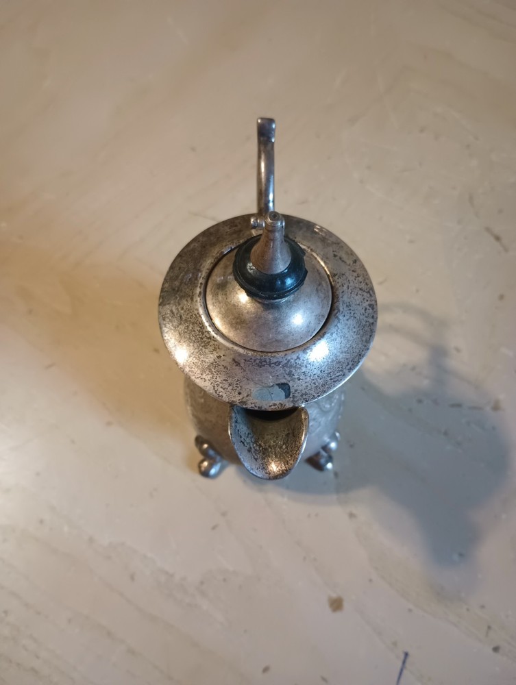 Leonard Etched Silver Plated Footed Creamer Milk Kitchen Accessory