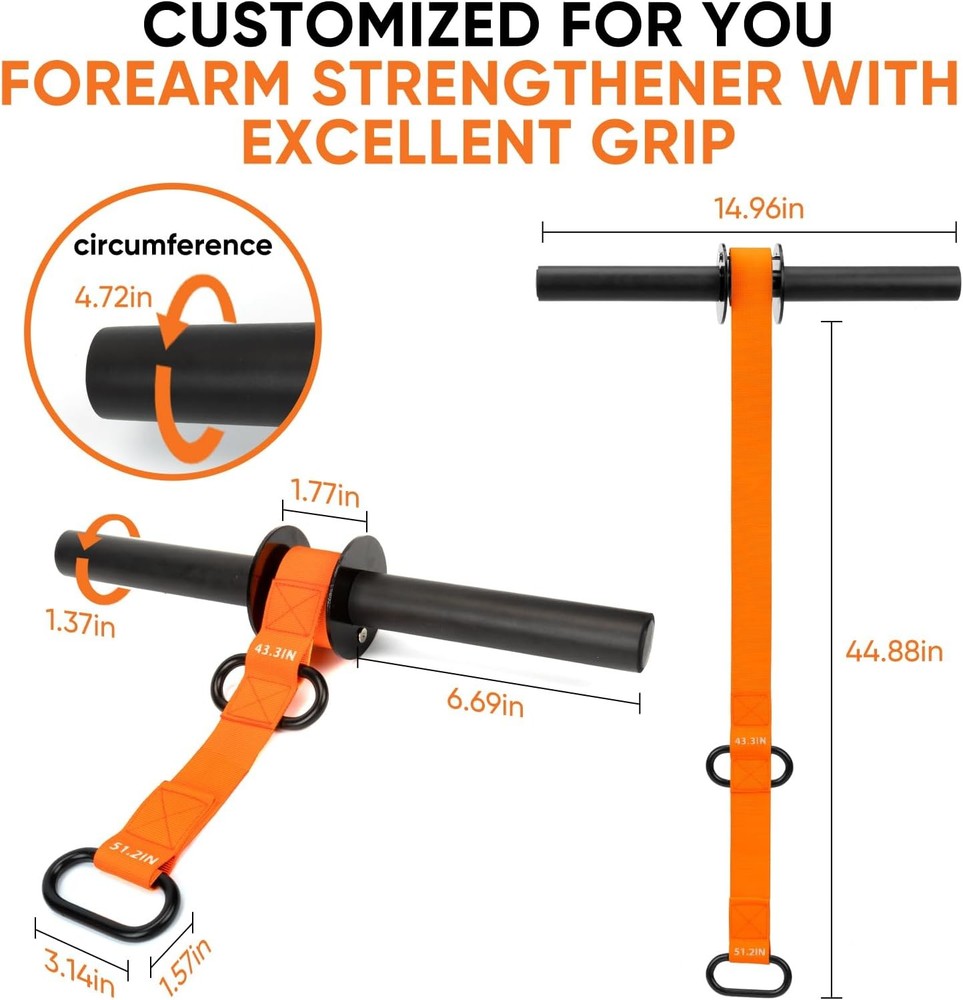 Forearm strength trainer and wrist roller