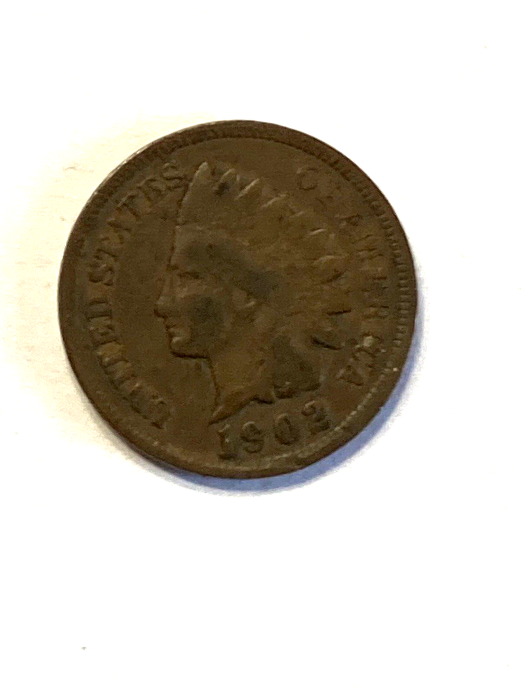 1902 Indian Head Cent U.S. Penny