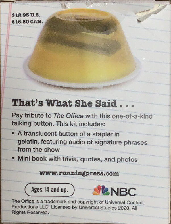 The Office Talking Button