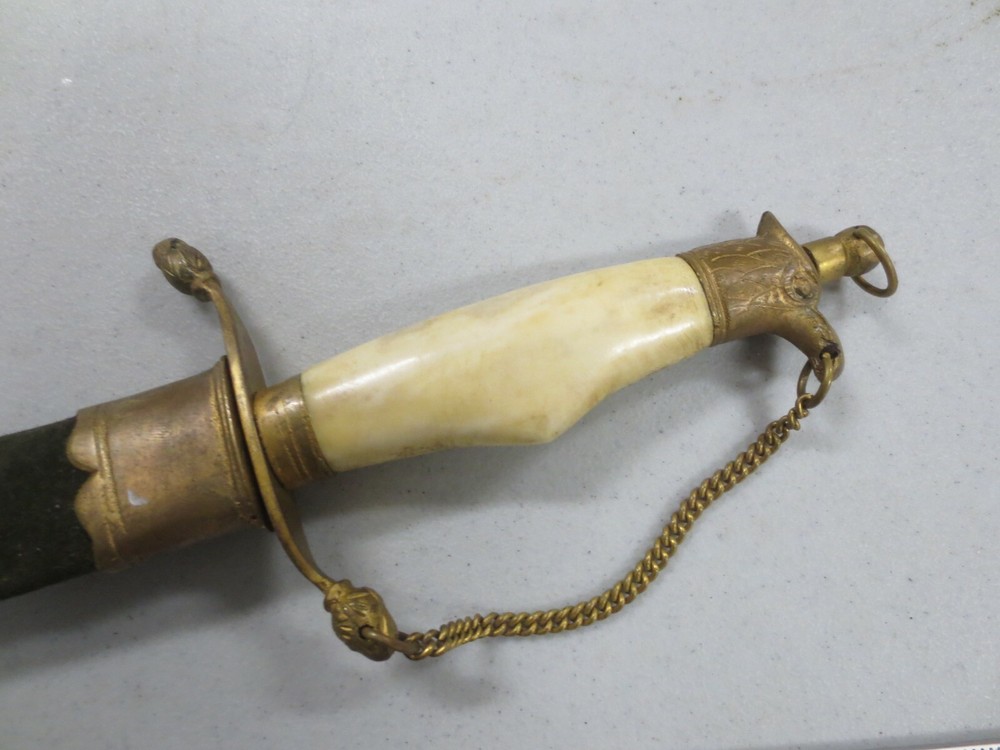 Vet Bring-Back Middle Eastern Dagger w/ Eagle Head & Bone Handle