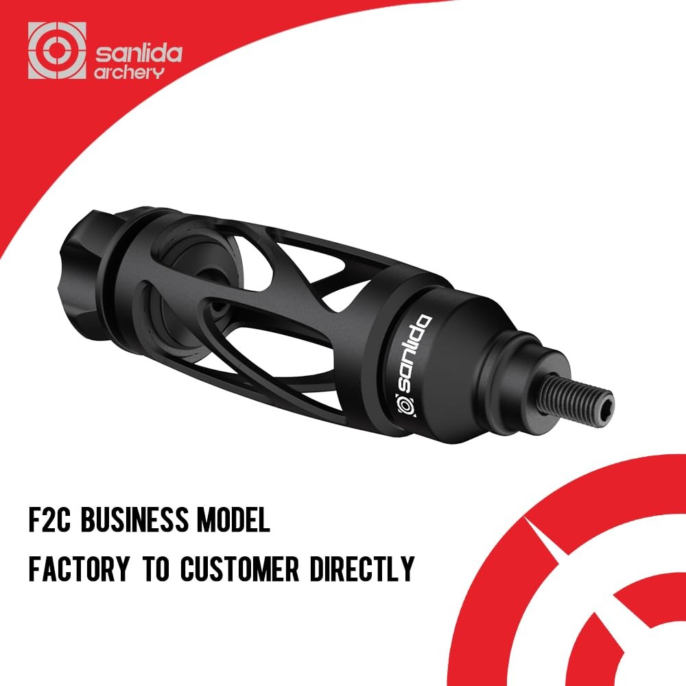 Archery Dragon 10 Stabilizer Bow Riser Extension Dampener, Quick Disconnect S...