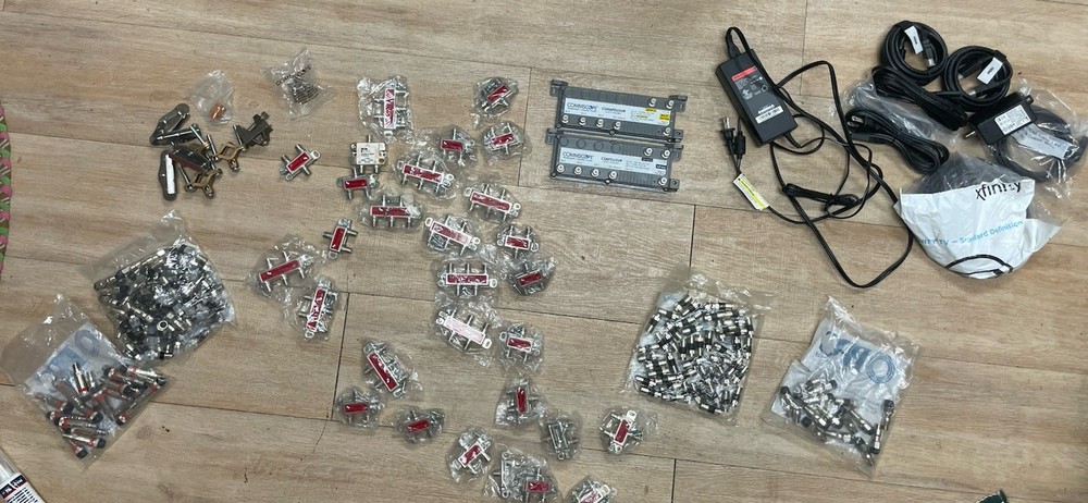 📡💥 HUGE Pro Cable TV / Internet Installer Lot — CommScope, PPC, Belden
