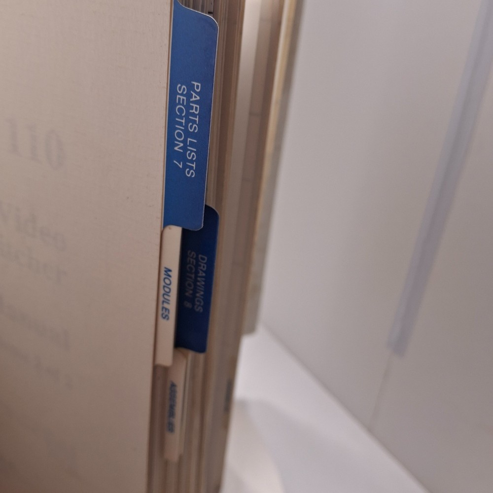 Grass Valley Model 110 Manuals 2‑Volume Set + ABC Notes + Install Planning Guide