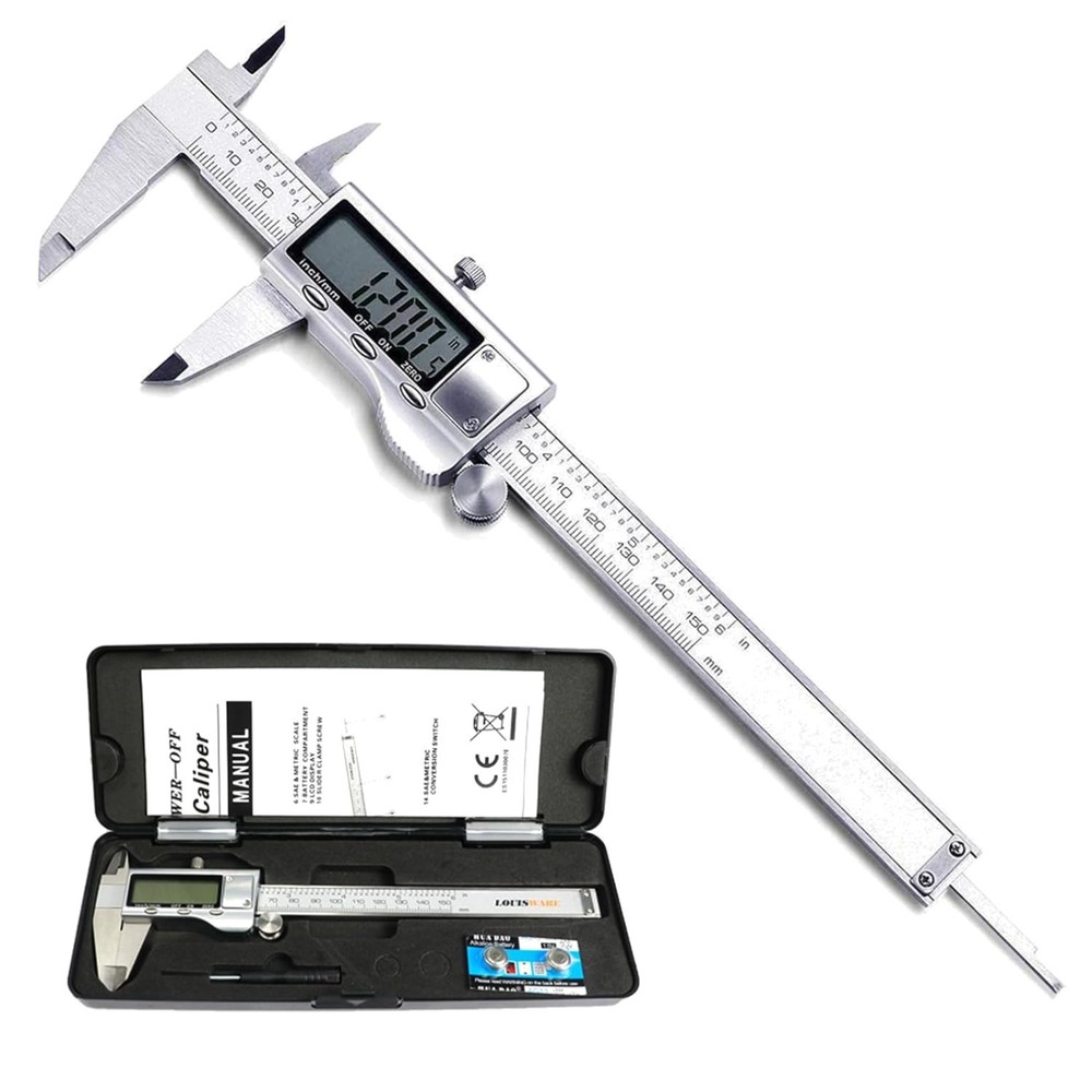 Accurate Digital Caliper, Inch/Millimeter Conversion, 6 Inch