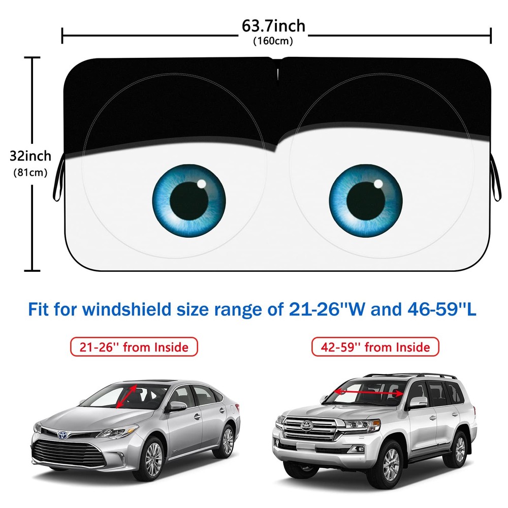 Car Windshield Sun Shade Large Front Protection from UV Rays