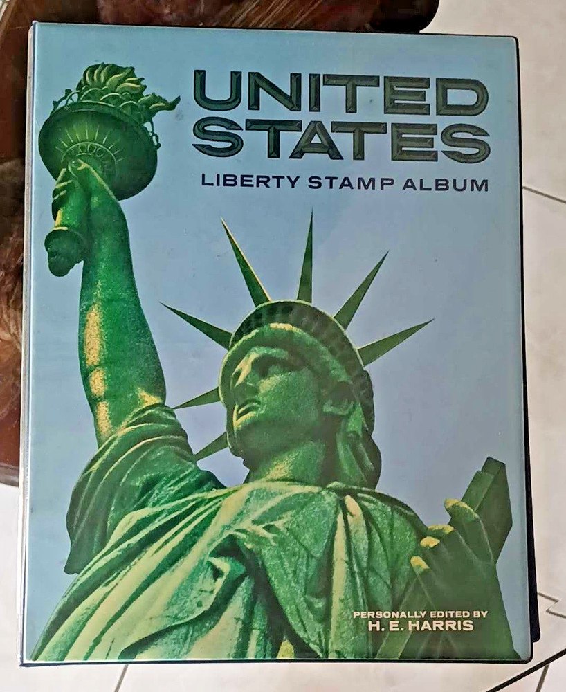 USA Harris Liberty Stamp Album w/ Historic Stamps From 1847-1970s