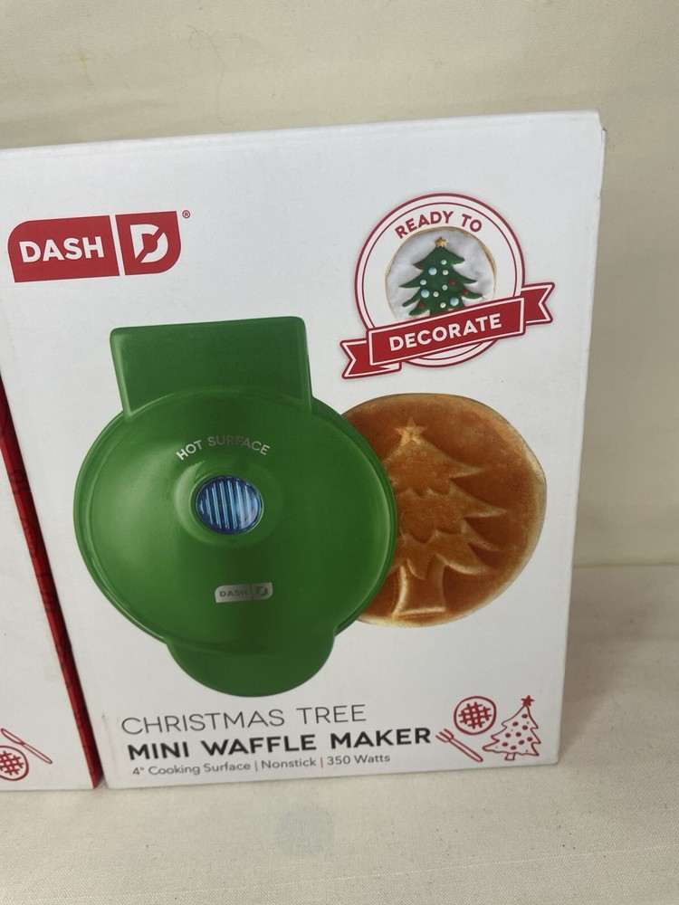Mini Holiday Waffle Maker Tree And Pumpkin