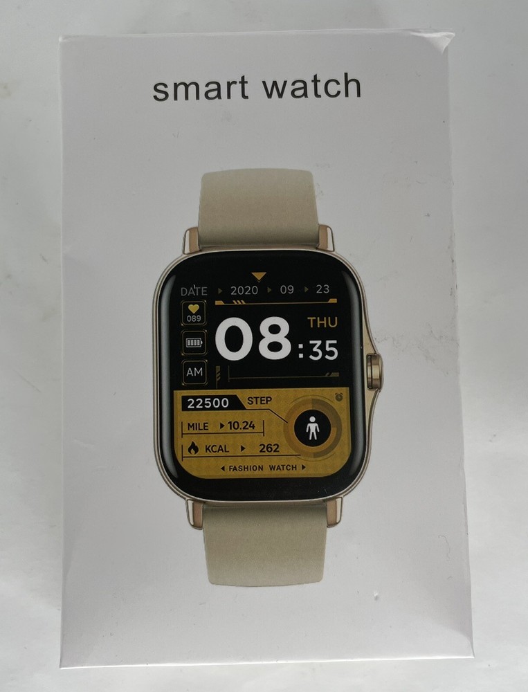 Open Box Smart Watch Grey Band For iOS & Android
