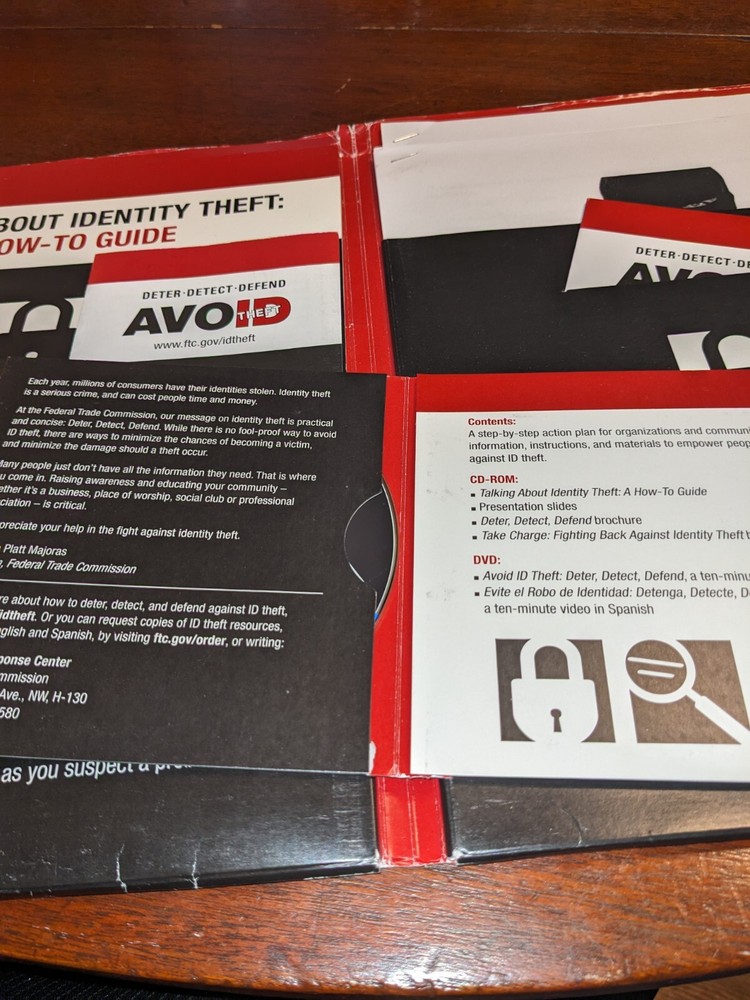 Federal Trade Commission FTC Avoid Theft Presentation Materials