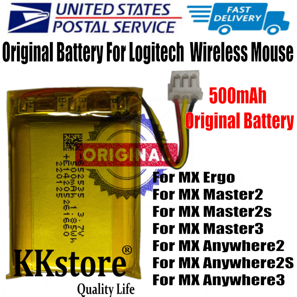 Original Battery For Logitech MX Ergo,Anywhere2,Master 2,Master 2s,Master3 Mouse