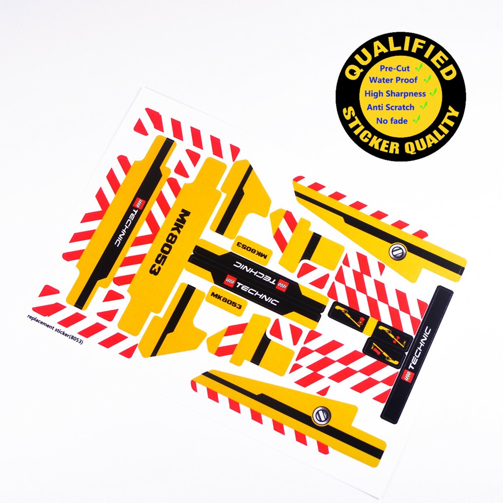 Replacement sticker for set 8053 Precut sticker