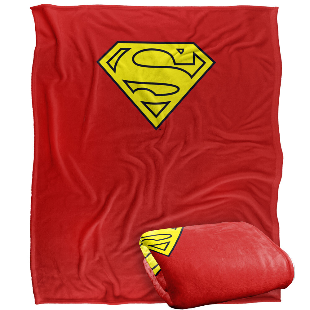 Superman Cape Logo Silky Touch Super Soft Throw Blanket