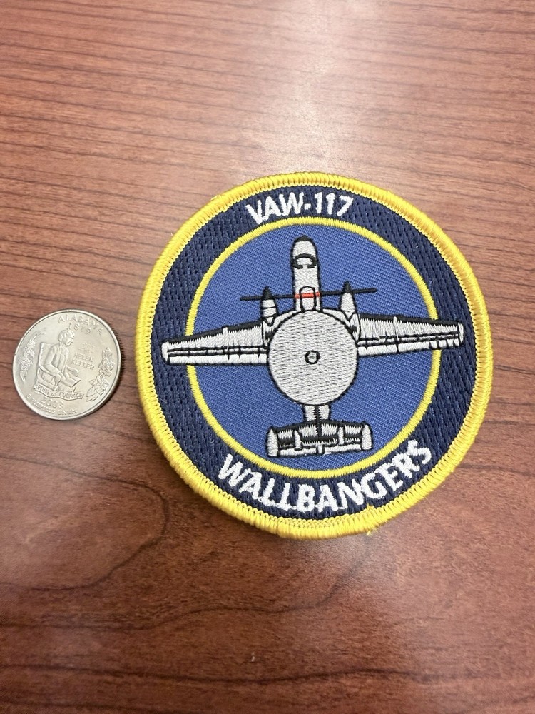 VAW-117 patch Wallbangers airborne early warning Navy E-2D