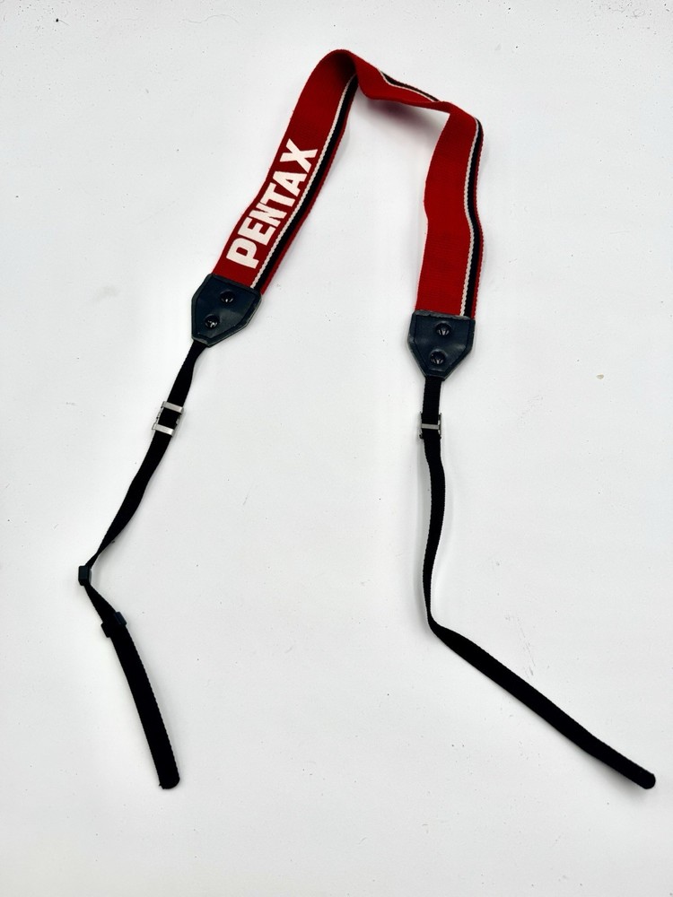 Pentax Genuine Camera Strap Red Retro Used