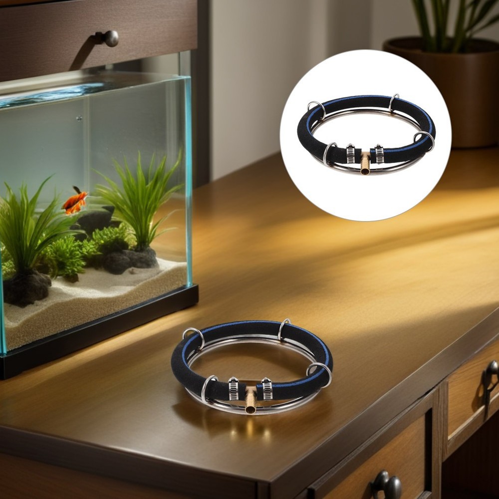 2 Pcs Fish Tank Bubbler Diffuser Ring for Aquarium Oxygenation Device