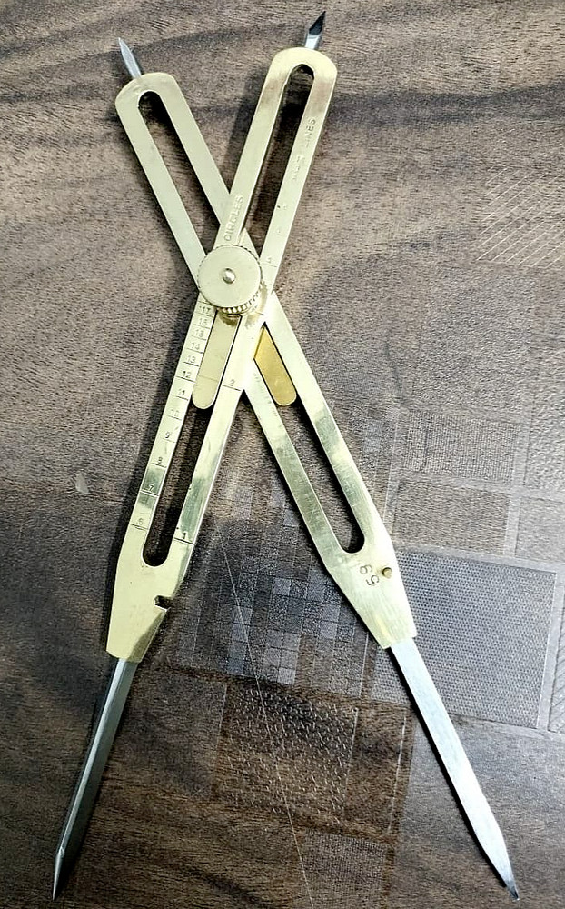 9 " Proportional Scale Divider Drawing Tool Professional Long Solid Brass & SS