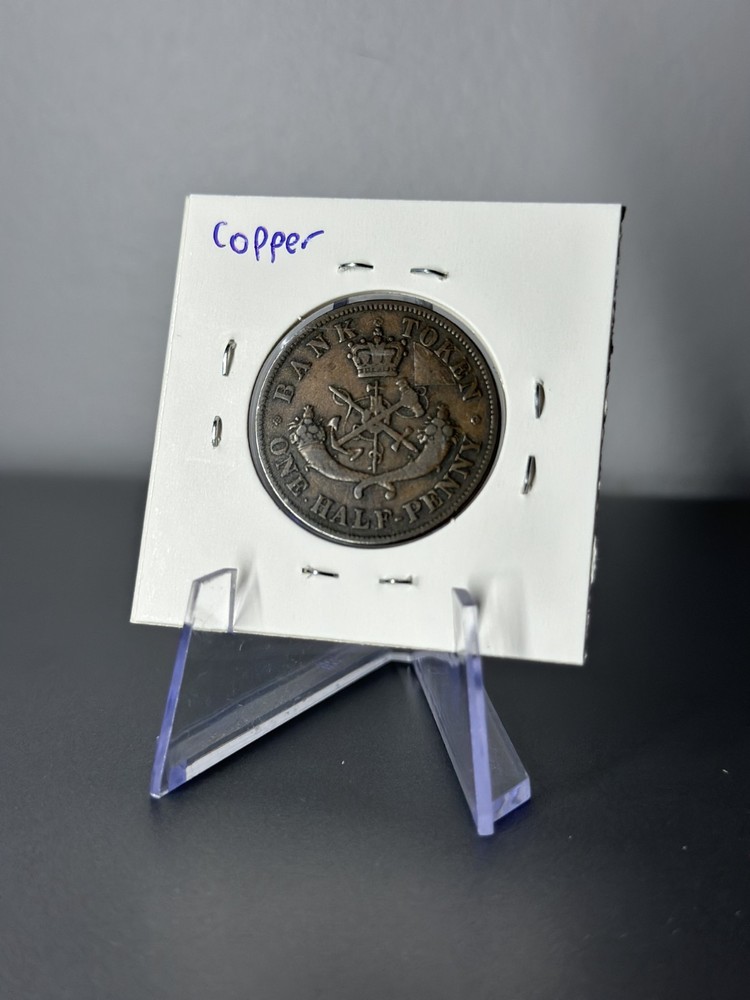 1850 Upper Canada 1/2 Penny Token