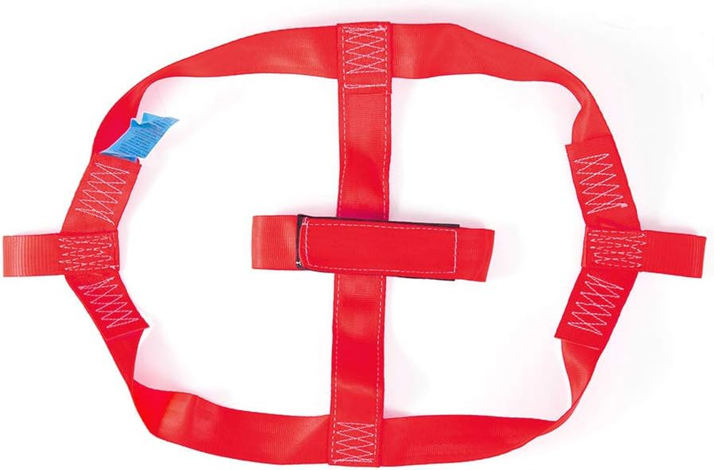 Universal Motorcycle Rear Wheel Tie down Strap in Red