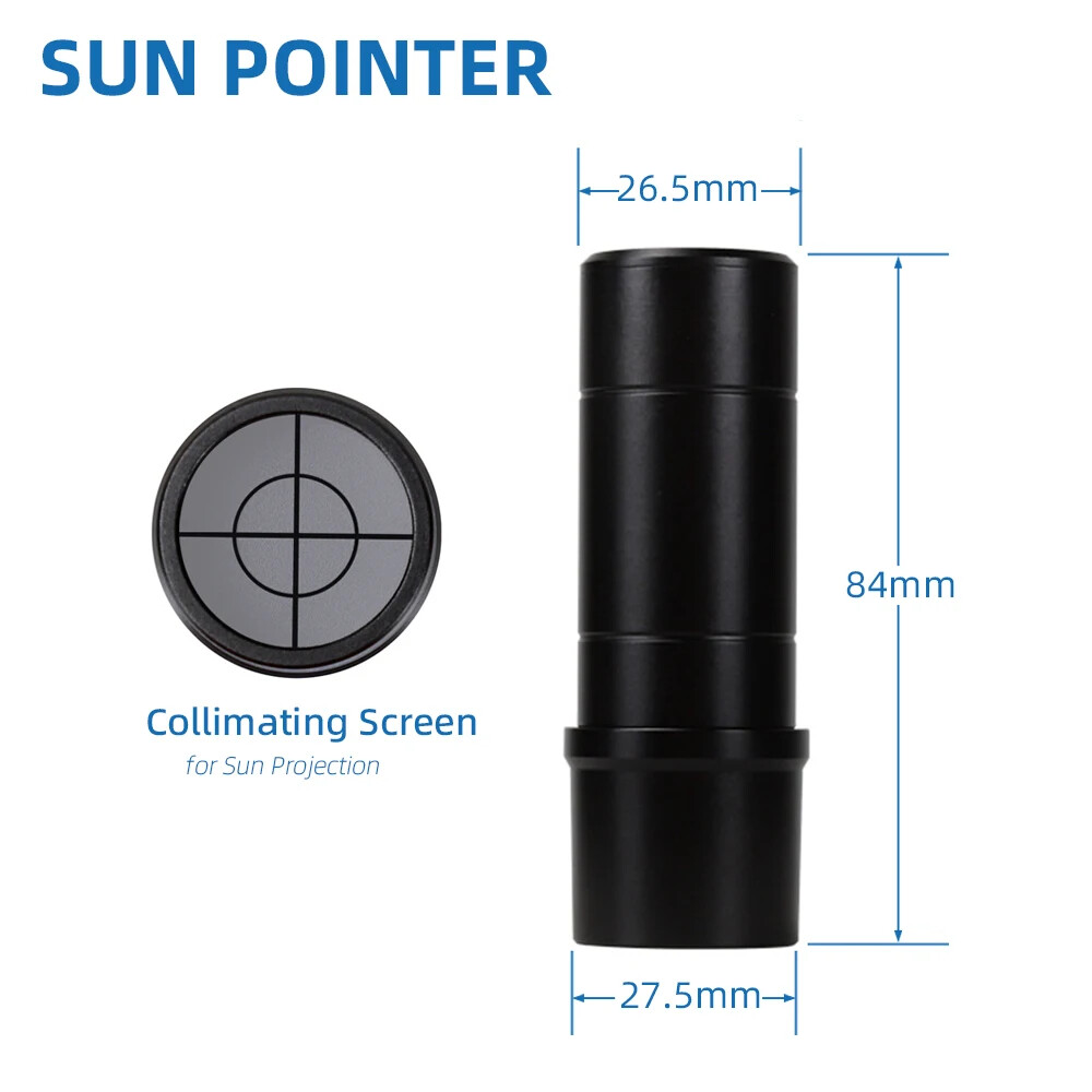 Sun Pointer Finder Scope for Astronomical Telescope to View Sun Auxiliary