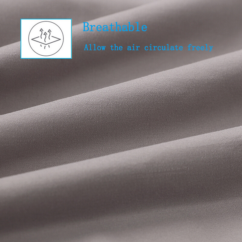 Waterproof Fitted Sheet Solid Color Bedding Mattress Protector Cover Washable