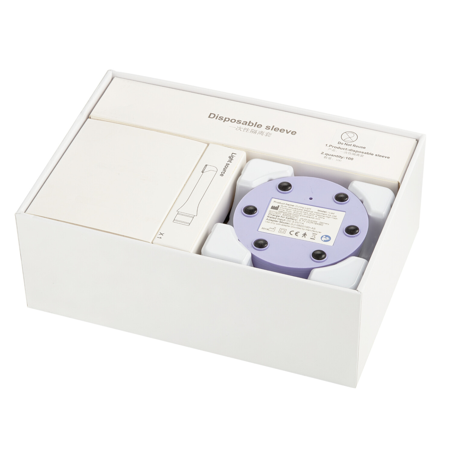 Original Woodpecker iLED Dental Curing Light Lamp Wireless 1 Sec Curing 2500mw