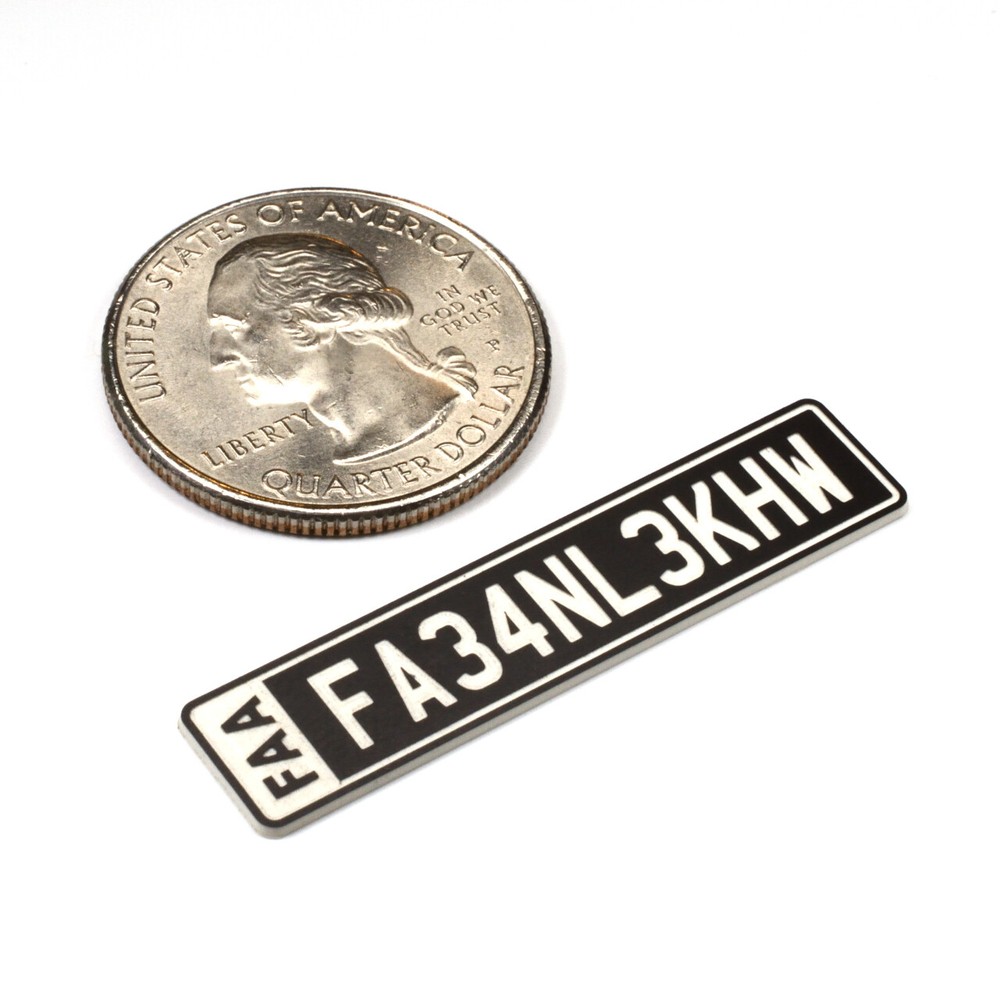 FAA DRONE REGISTRATION TAG STICKER, ENGRAVED