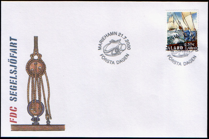 Aland FDC 2000, Sail Shipping, Mint