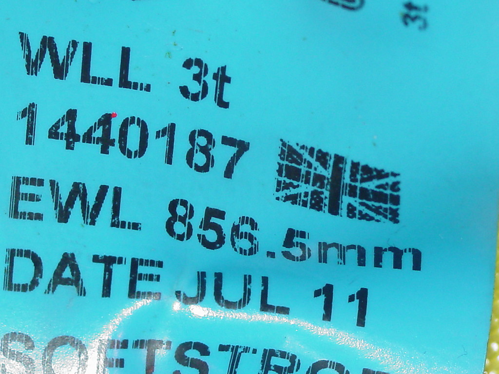 3 TON SLING/CHOKER WITH CARTEC CA10 3/8" EYE HOOK AND LATCH