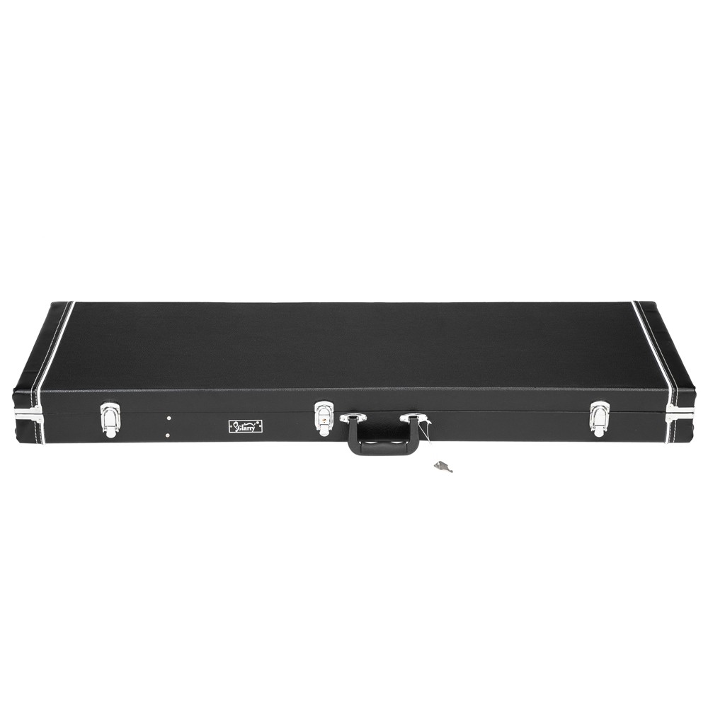 High Grade Electric Guitar Square Hard Case Flat Black