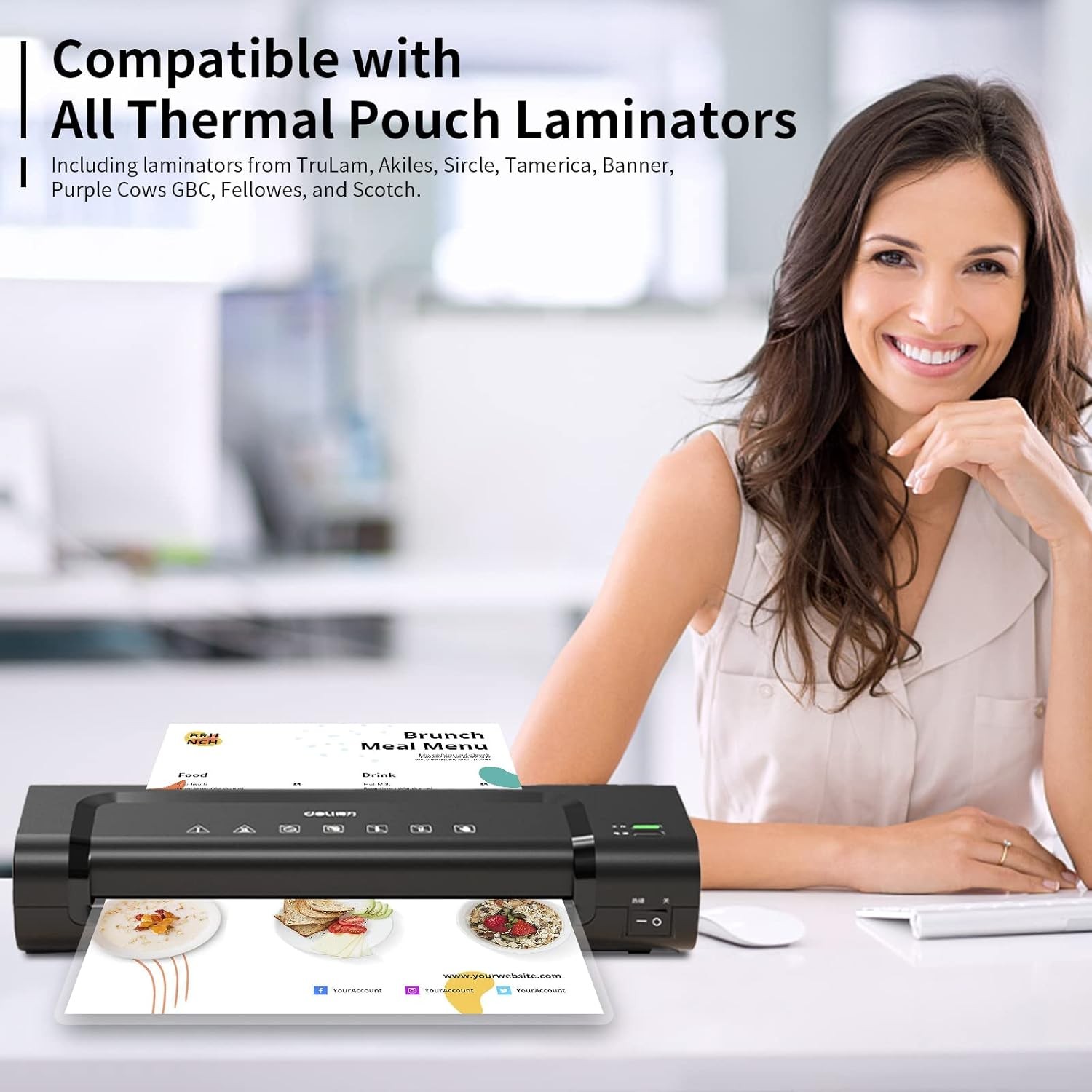 9x11.5 inch Clear Thermal Laminating Pouches Letter Size Laminator Sheets 5 Mil